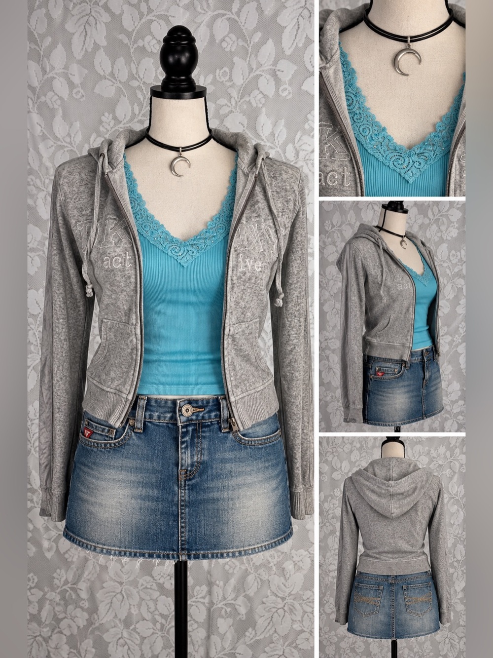 GUESS Jeans Y2K Low Rise Micro Denim Mini Skirt Size 28